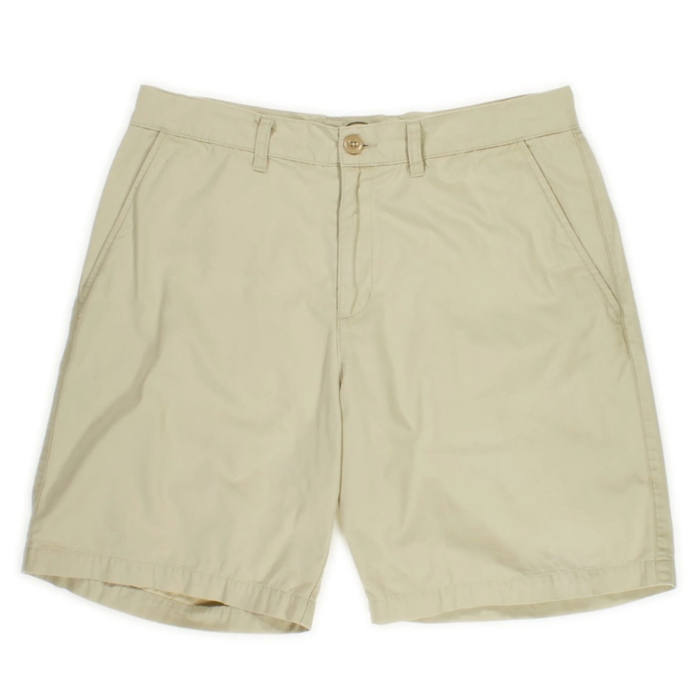Patagonia Men's Beige Flat Front Organic Cotton Shorts Size 34